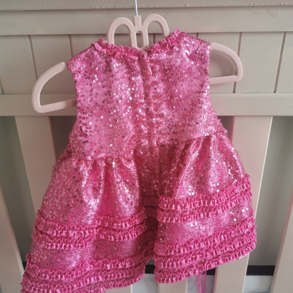 NWOT Pink sequin baby dress - Picture 3 of 3